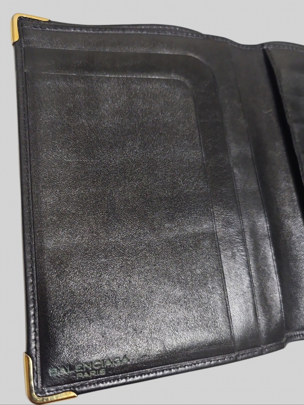 Balenciaga Vintage BB Logo Leather Bifold Wallet - Picture 8 of 15